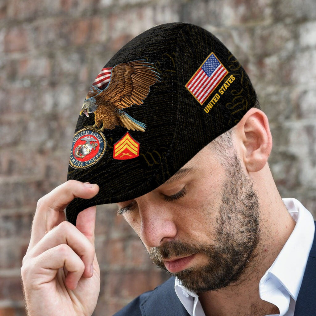Custom U.S. Marine Corps Jeff Cap – American Eagle Valor