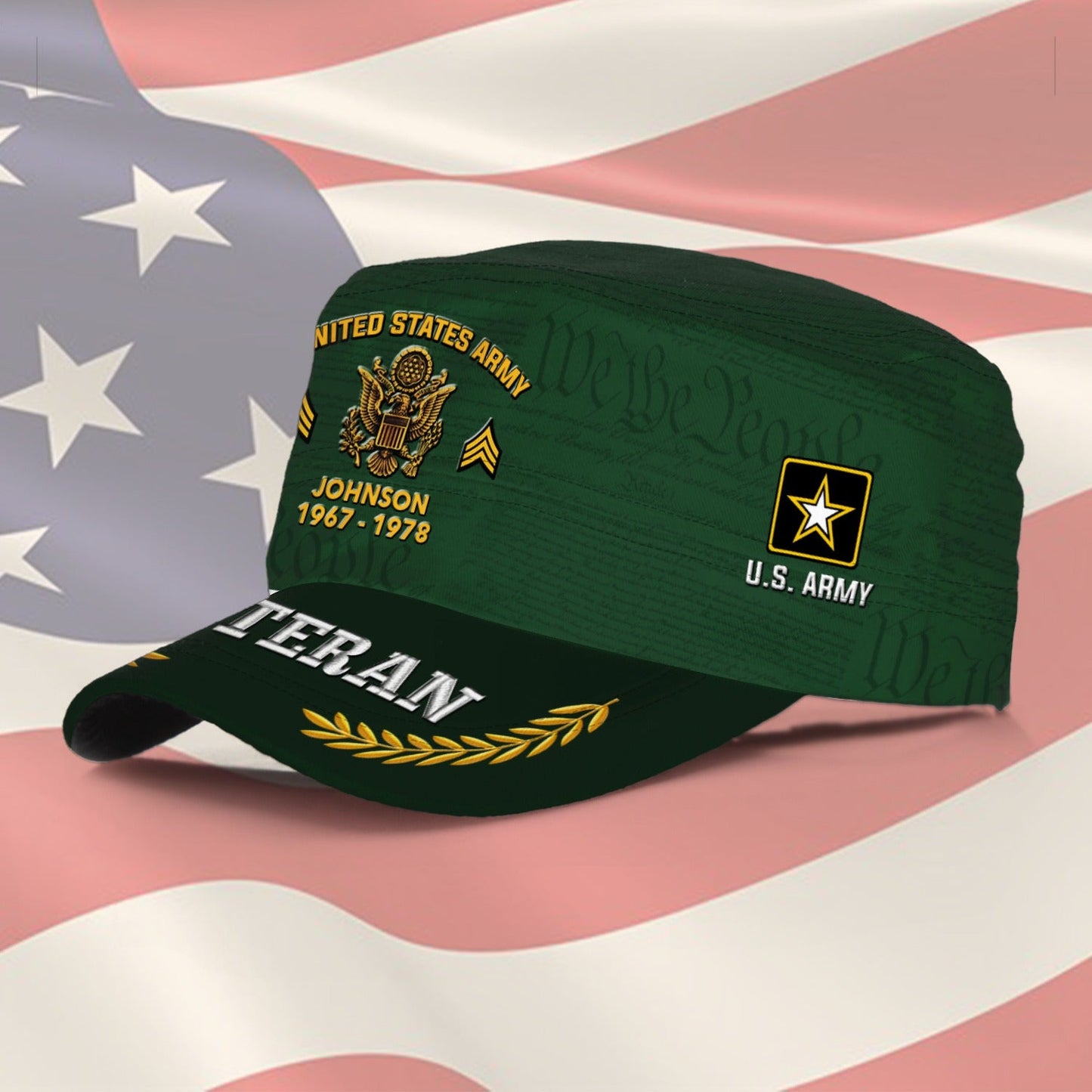 US Army – Military Cap –  Freedom Over Fear