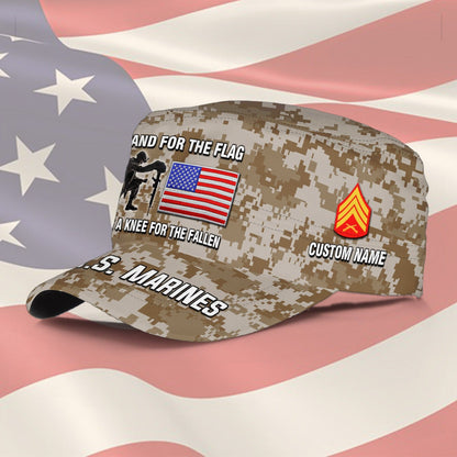 US Marine Corps – Military Cap - STAND FOR THE FLAG TAKE A KNEE FOR THE FALLEN
