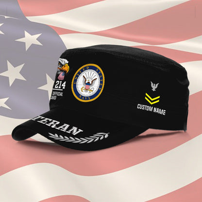 US Navy – Military Cap - U.S. Veteran Eagle Emblem Cap