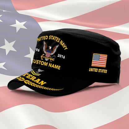 US Navy – Military Cap - Proudly Served Veteran Military Cap