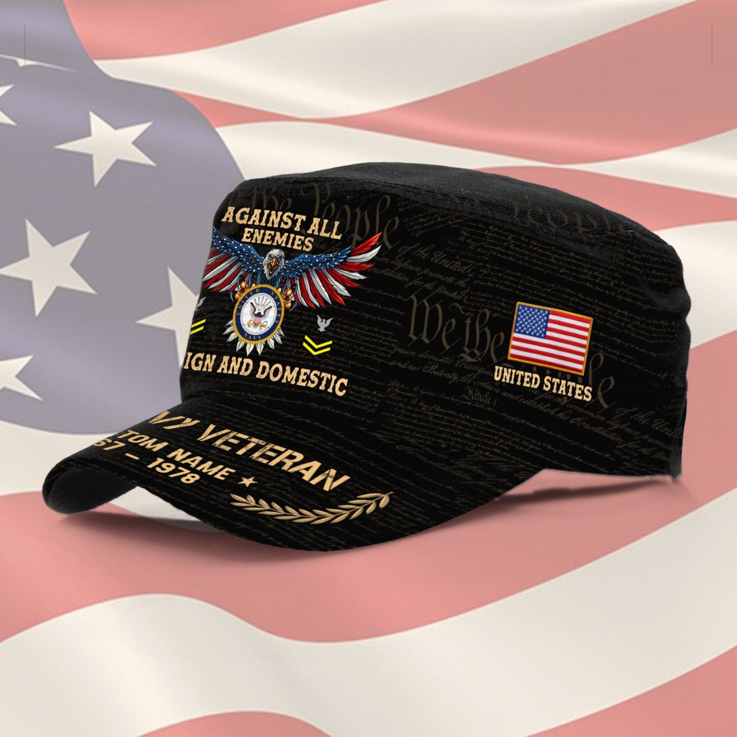US Navy – Military Cap - Honoring All Who Served