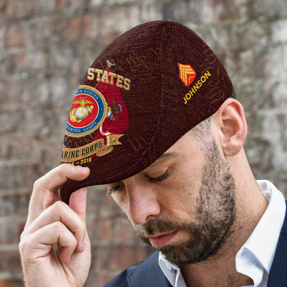 Custom U.S. Marine Corps Jeff Cap – Duty, Honor, Country