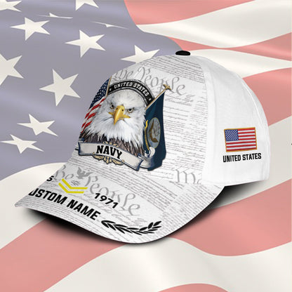 US Navy – Classic Cap – We The People White
