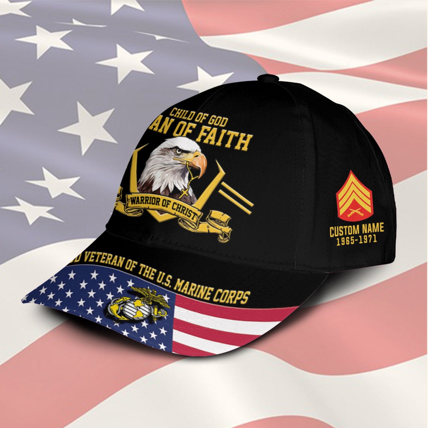 US Marine Corps – Classic Cap – Child Of God - Man Of Faith