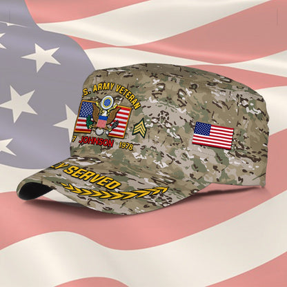 US Army – Military Cap – Camo Proudly Served