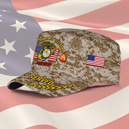 US Marine Corps – Military Cap - Camo Proudly Served