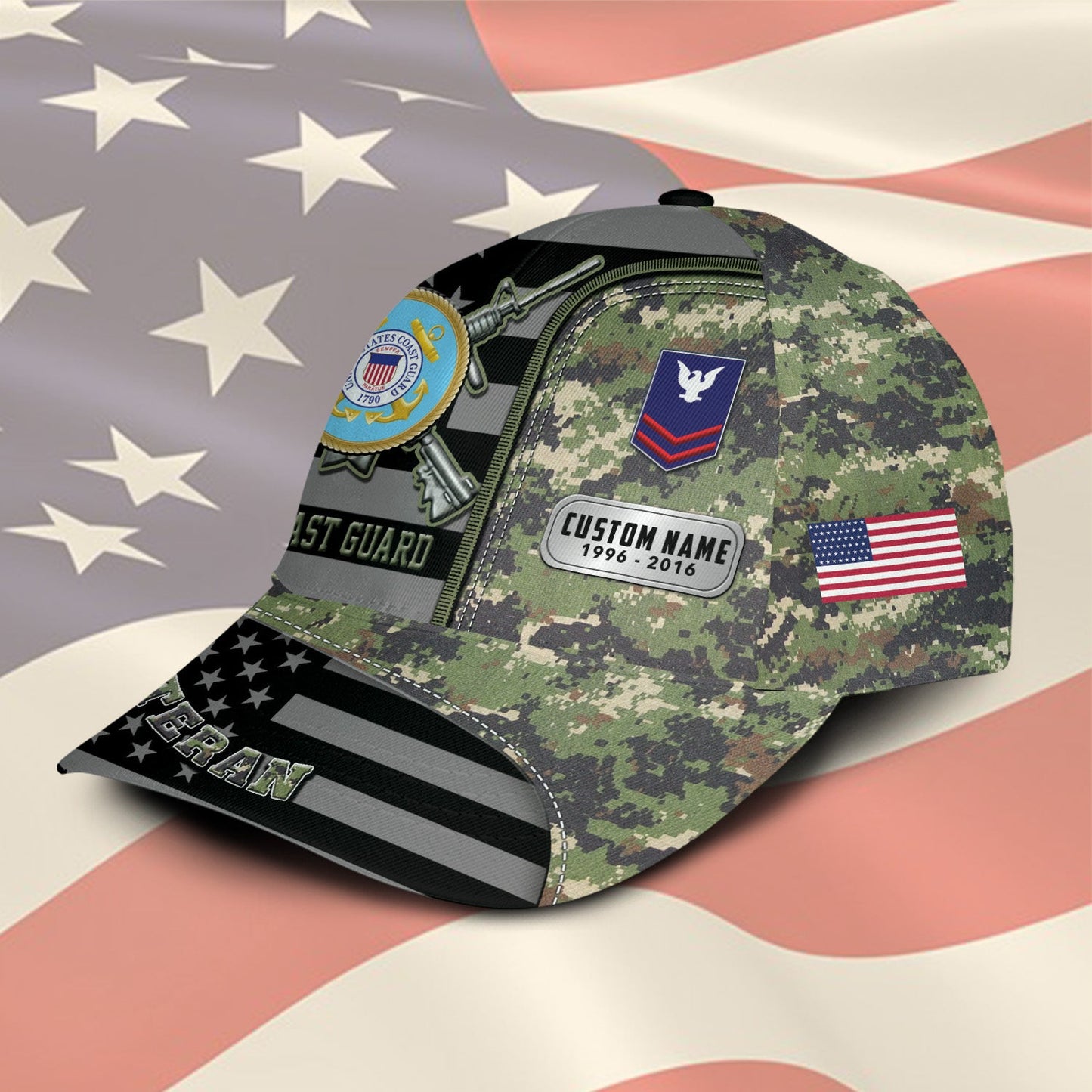 US Coast Guard – Classic Cap –  Veteran Camo