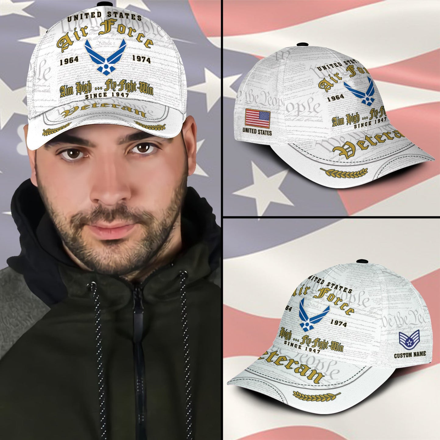 US Air Force – Classic Cap – Veteran White Cap