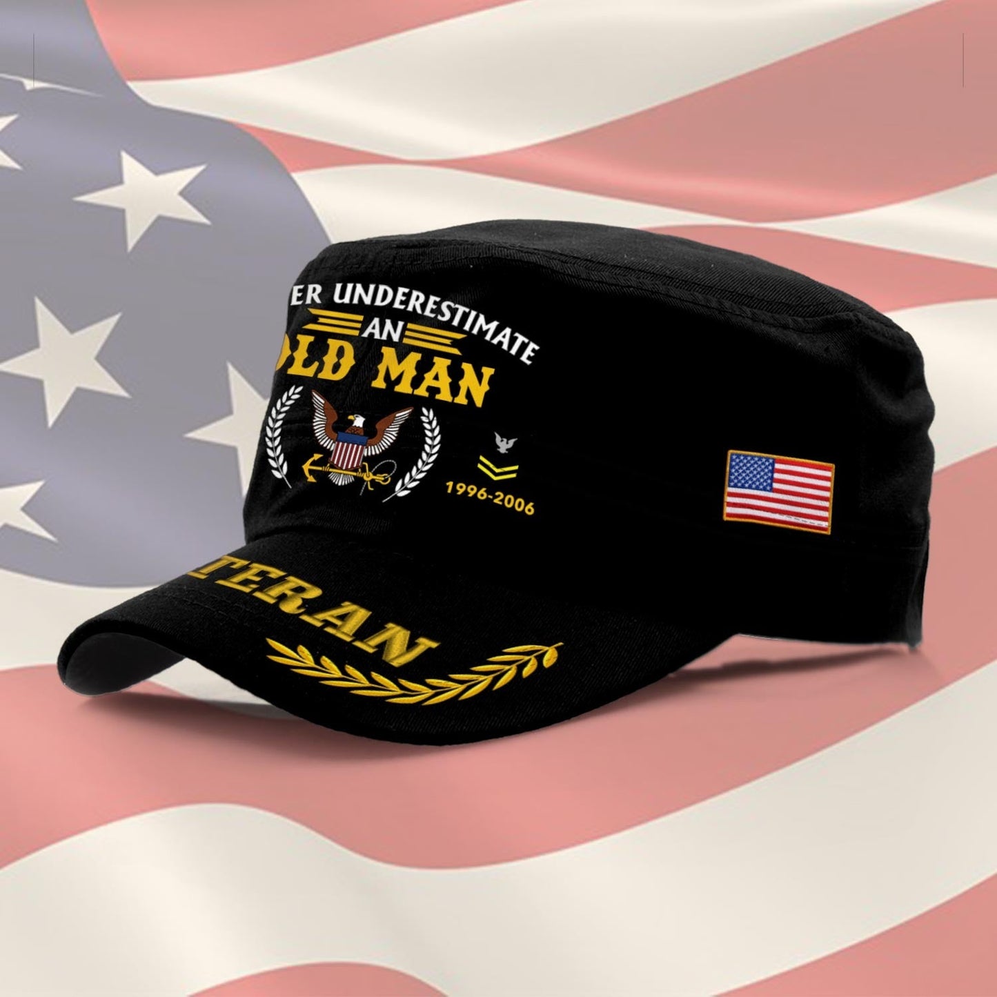 US Navy – Military Cap - Never Underestimate An Old Man
