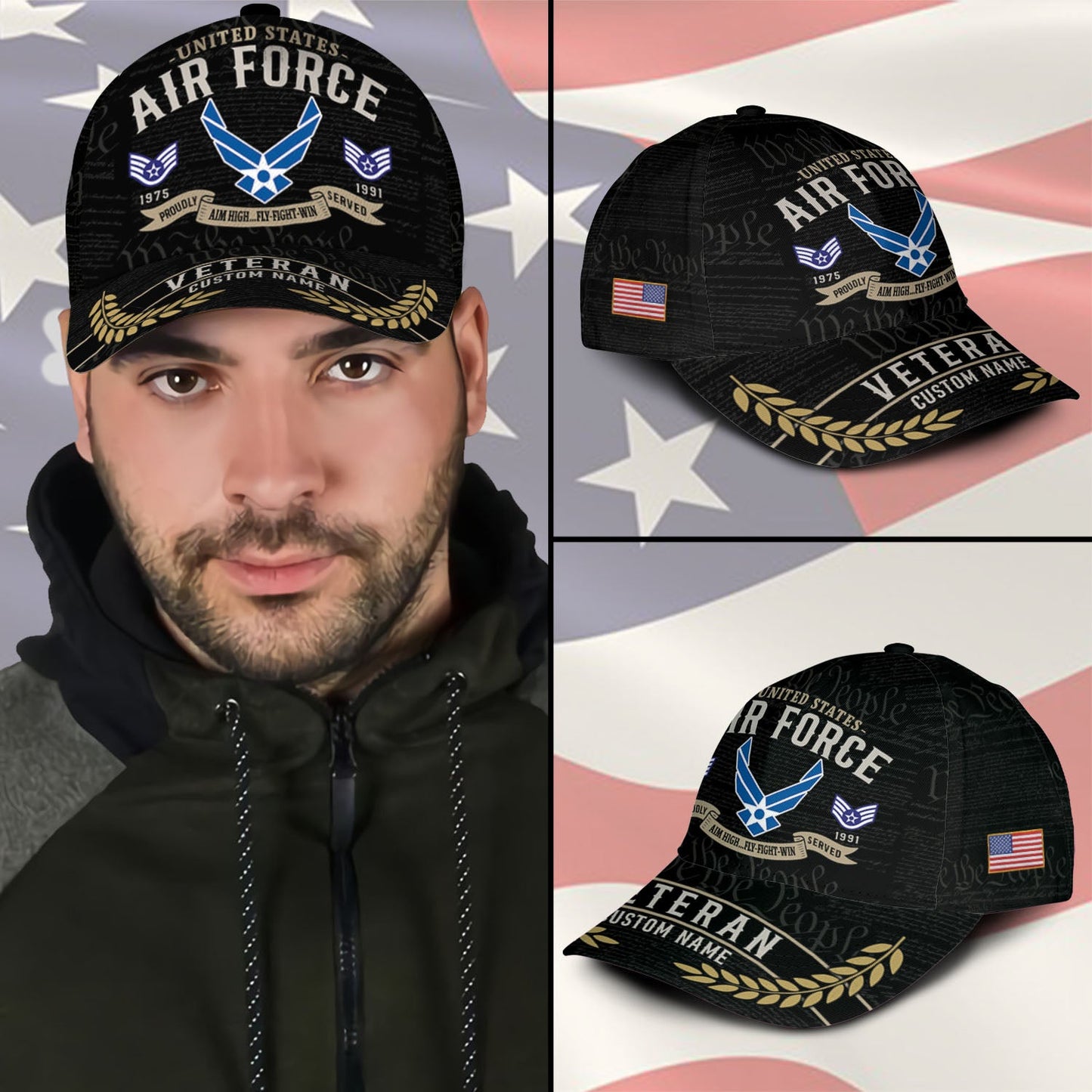 US Air Force – Classic Cap – Veteran Custom Name