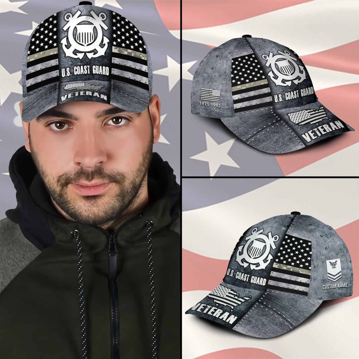 US Coast Guard – Classic Cap – Riveted Metal