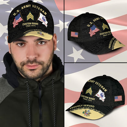 US Army – Classic Cap – Proudly Served - Flag