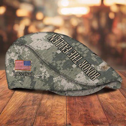 Custom U.S. Army Jeff Cap –  Honor The Fallen Camo Tribute Cap