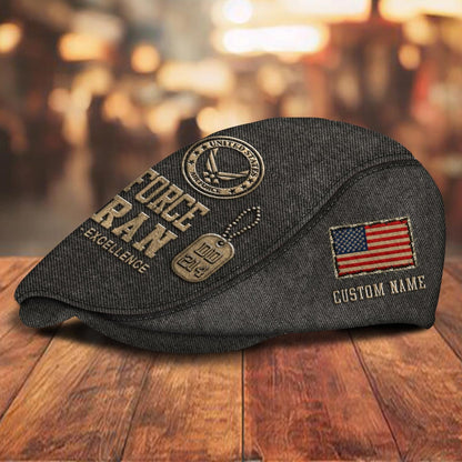 Custom U.S. Air Force Jeff Cap – Denim Patch Cap
