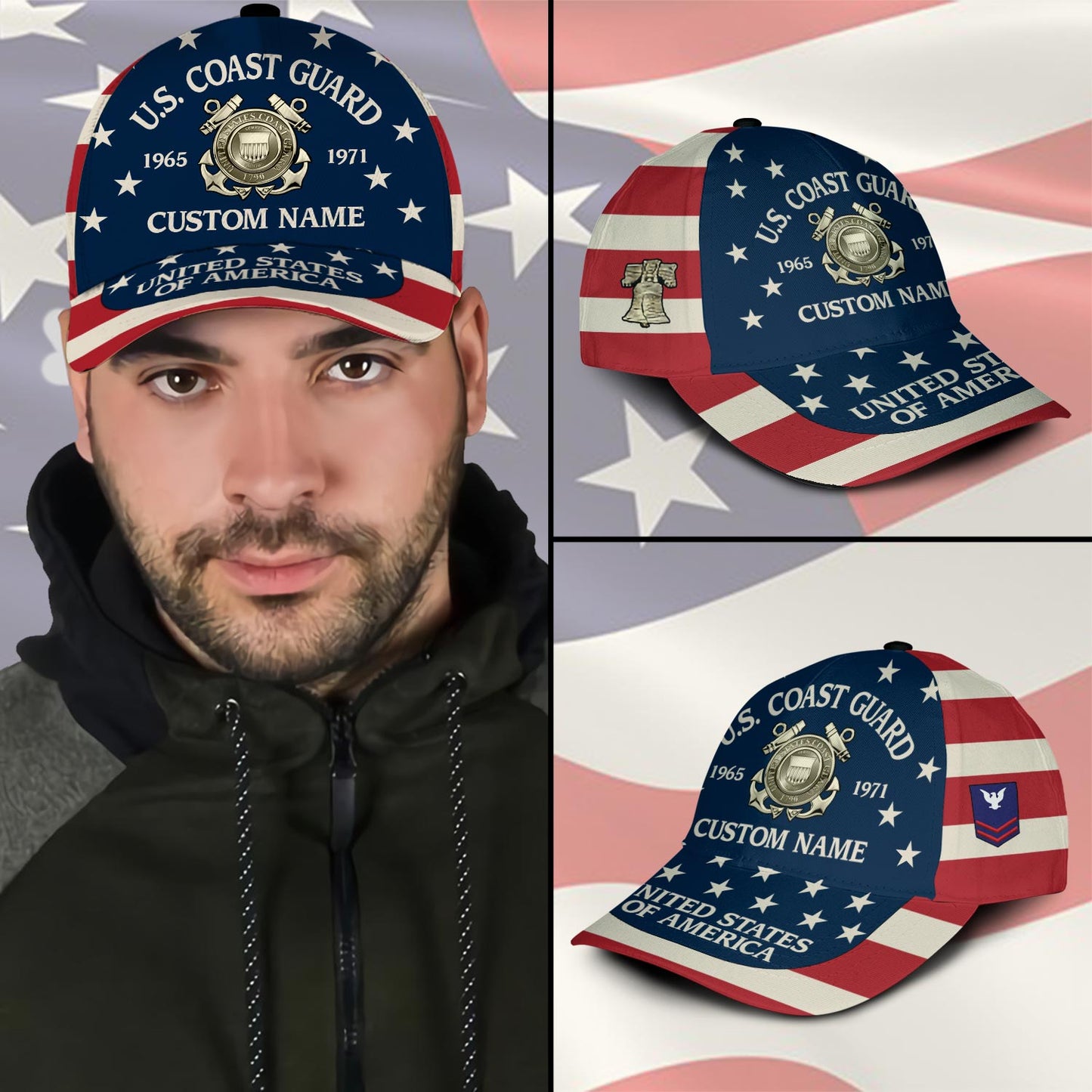 US Coast Guard – Classic Cap – US Flag