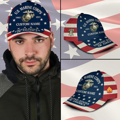 US Marine Corps – Classic Cap – US Flag