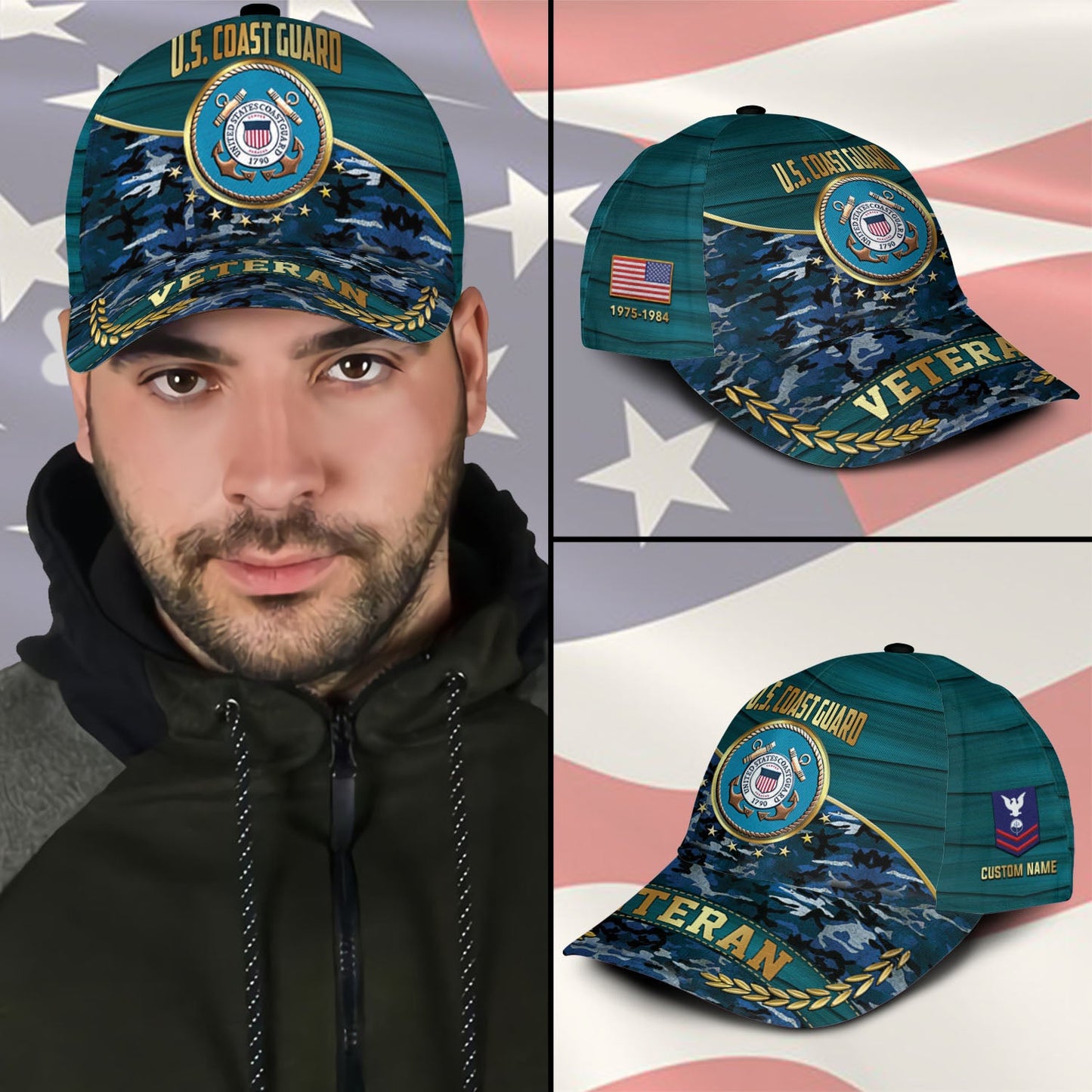 US Coast Guard – Classic Cap – Camo Gold