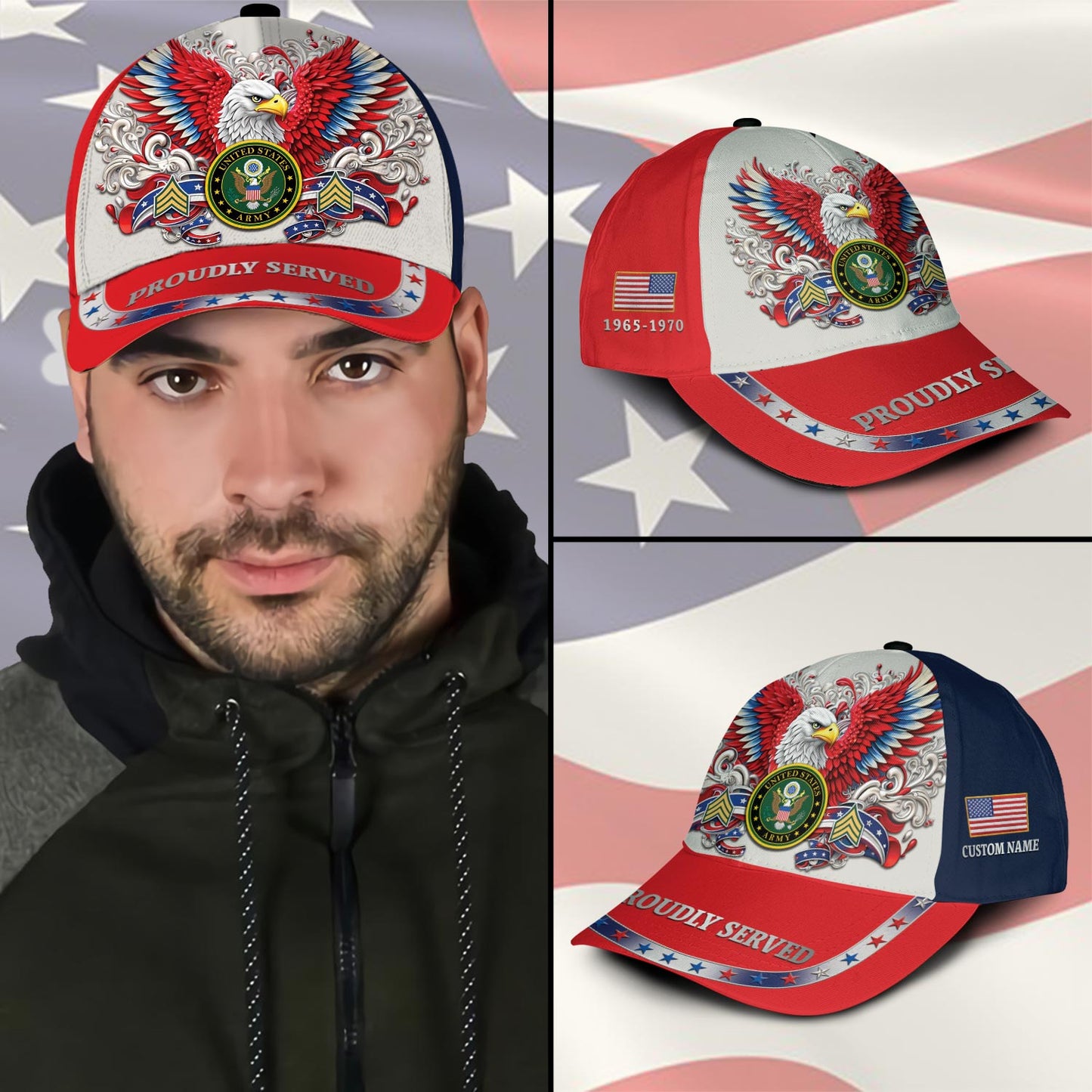 US Army – Classic Cap – Red Eagle