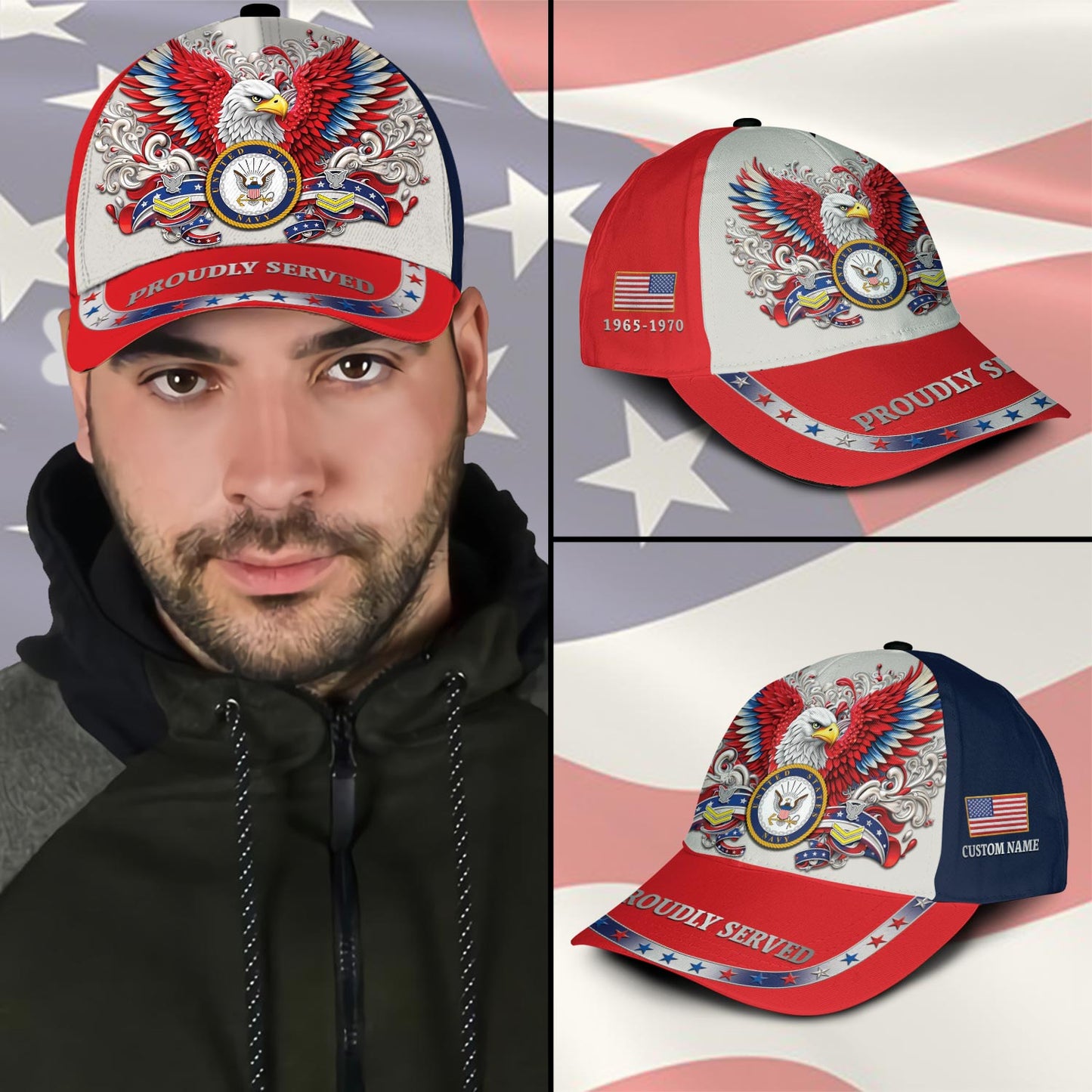 US Navy – Classic Cap – Red Eagle
