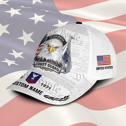US Coast Guard – Classic Cap – We The People White