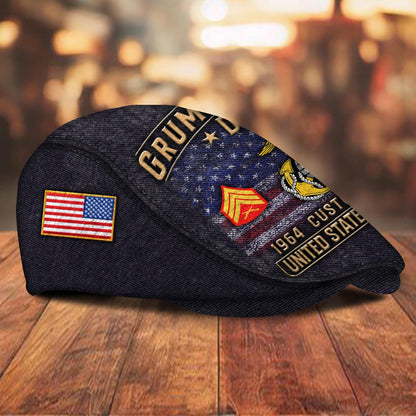 Custom U.S. Marine Corps Jeff Cap – Grumpy Old Vet