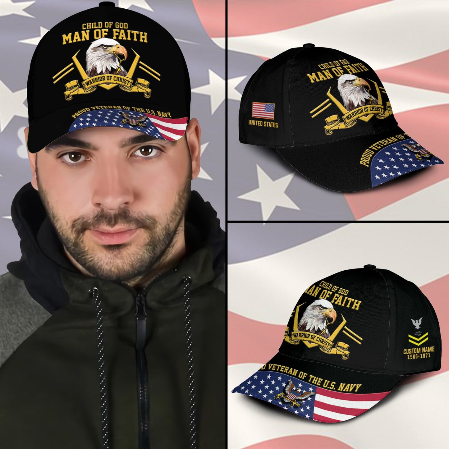 US Navy – Classic Cap – Child Of God - Man Of Faith