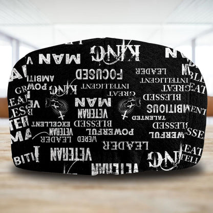 Custom U.S. Navy Jeff Cap –  Anchor & Motto Typography Design